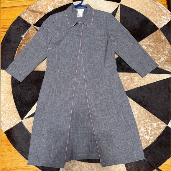 Vintage Byer California Gray with Pink Piping Coat With Customized Pink Graphic - Picture 4 of 7